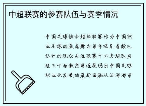 中超联赛的参赛队伍与赛季情况